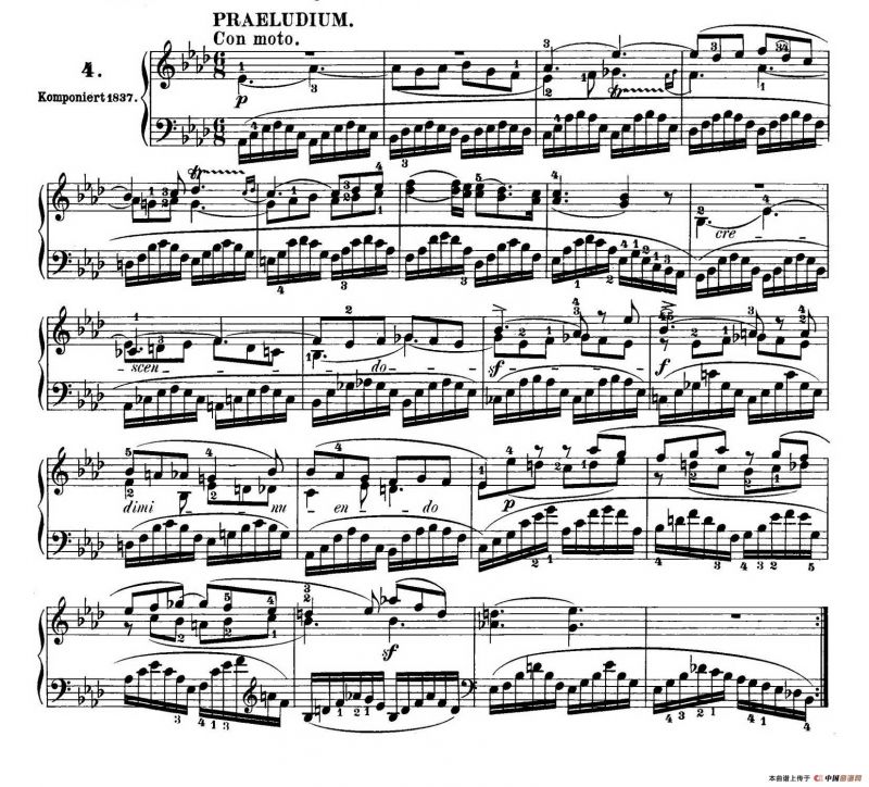 6 Preludes and Fugues Op.35（6首前奏曲与赋格·4）