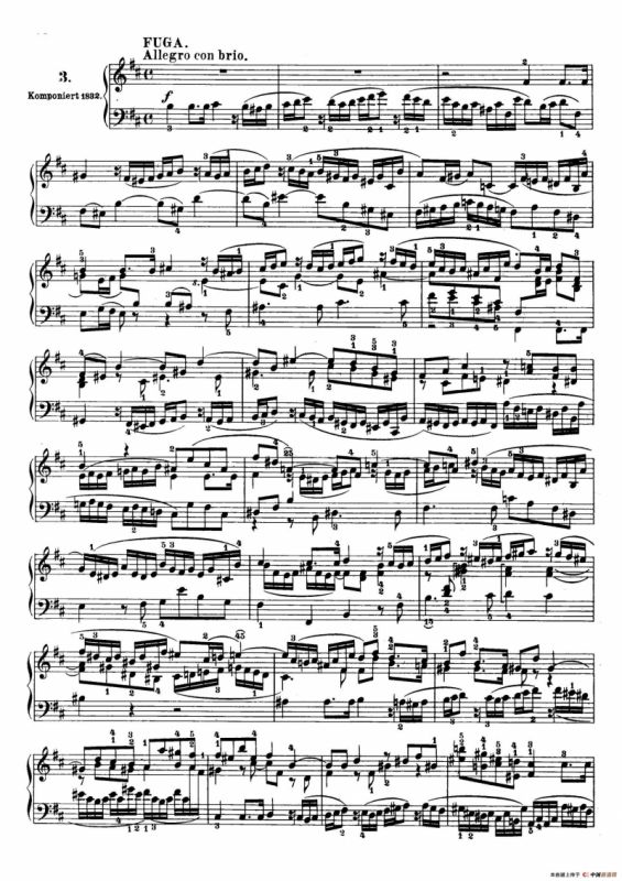 6 Preludes and Fugues Op.35（6首前奏曲与赋格·3）