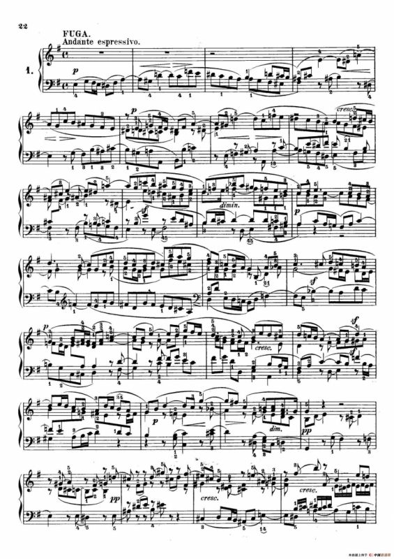 6 Preludes and Fugues Op.35（6首前奏曲与赋格·1）