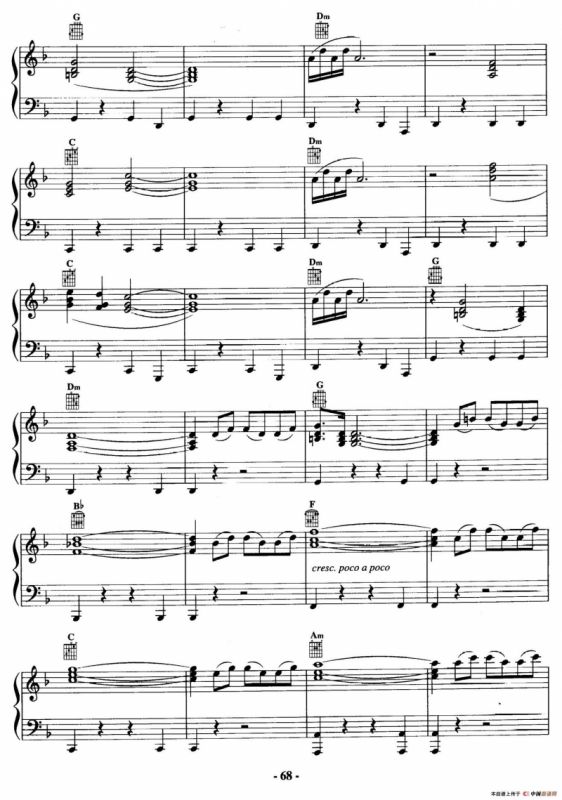 电影配乐大师莫瑞康最佳20首钢琴谱（Best of Ennio Morricone·20）