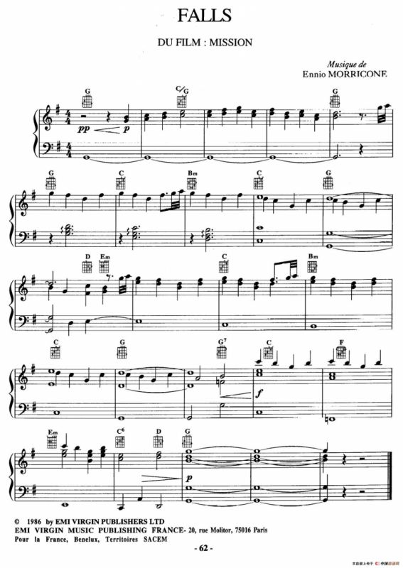 电影配乐大师莫瑞康最佳20首钢琴谱（Best of Ennio Morricone·18）