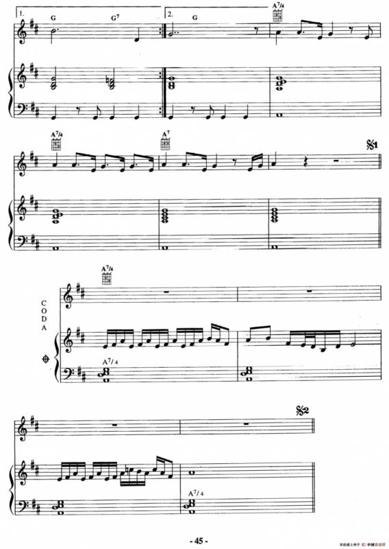 电影配乐大师莫瑞康最佳20首钢琴谱（Best of Ennio Morricone·13）