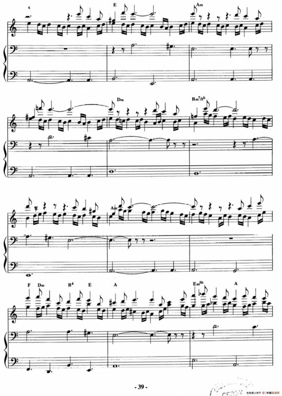 电影配乐大师莫瑞康最佳20首钢琴谱（Best of Ennio Morricone·11）