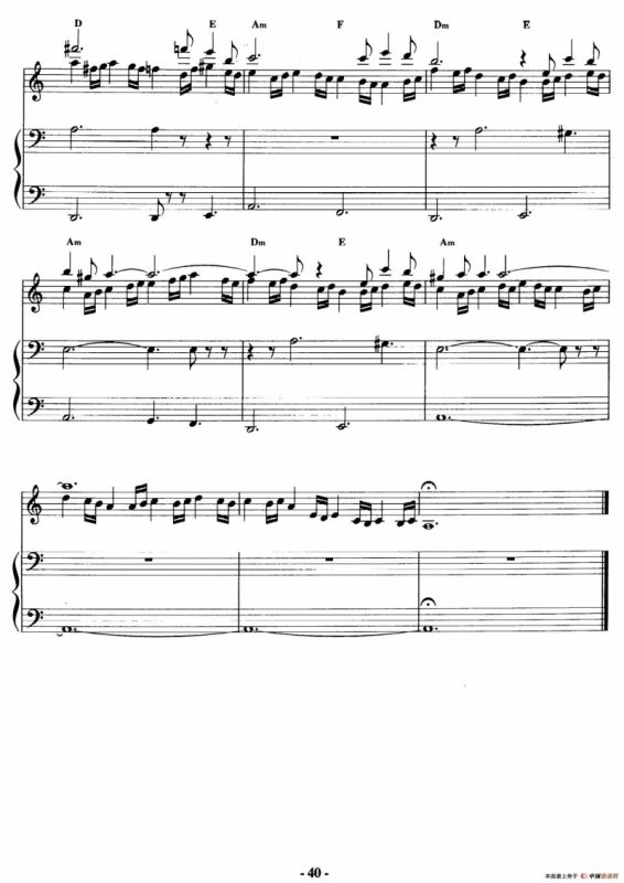 电影配乐大师莫瑞康最佳20首钢琴谱（Best of Ennio Morricone·11）