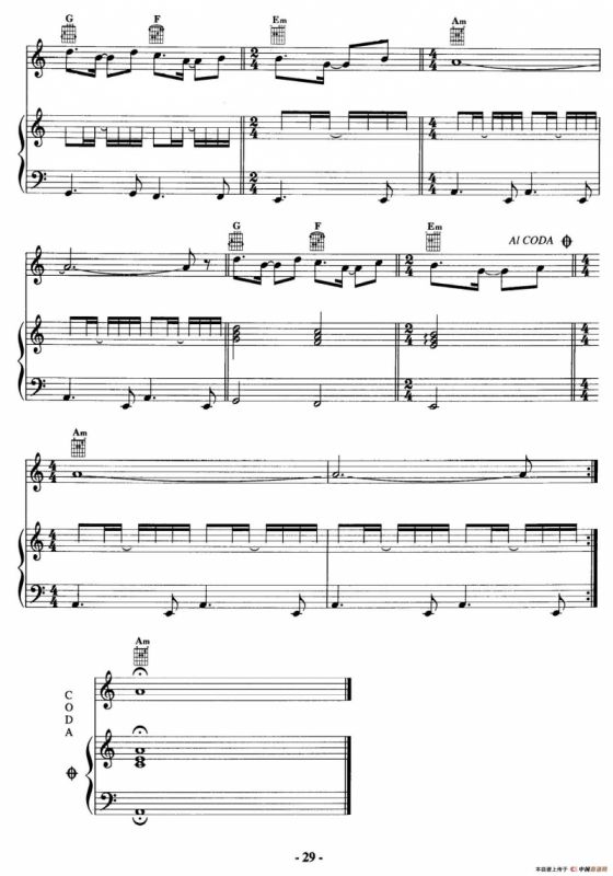 电影配乐大师莫瑞康最佳20首钢琴谱（Best of Ennio Morricone·8）