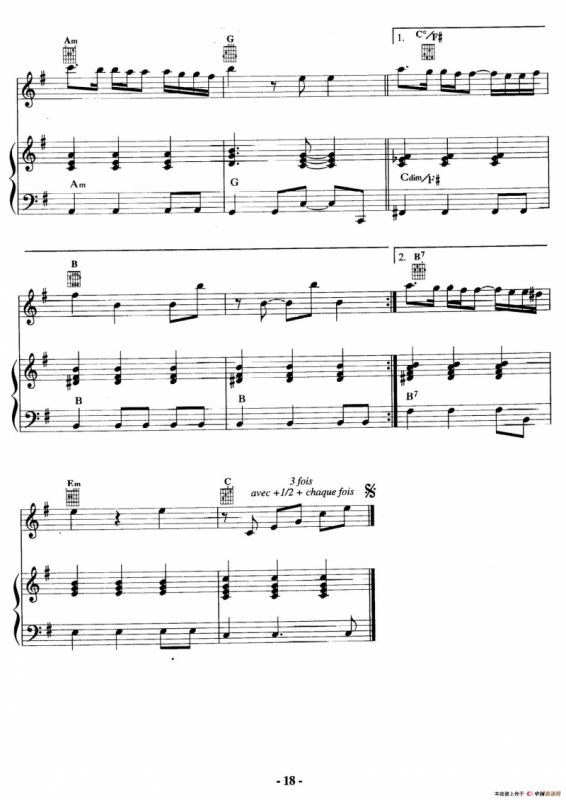 电影配乐大师莫瑞康最佳20首钢琴谱（Best of Ennio Morricone·4）