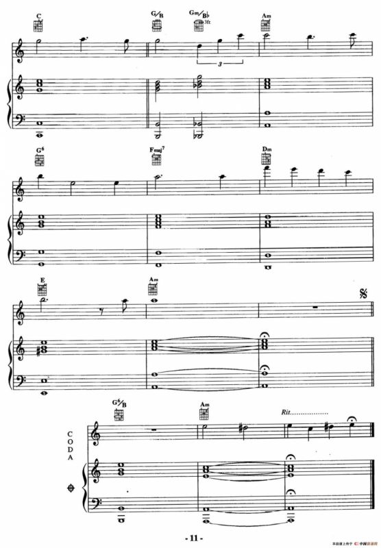 电影配乐大师莫瑞康最佳20首钢琴谱（Best of Ennio Morricone·2）