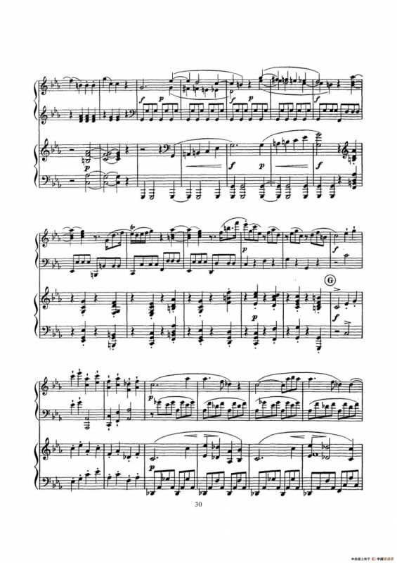 根据21首钢琴奏鸣曲改编的双钢琴版钢琴奏鸣曲四首（第二首）