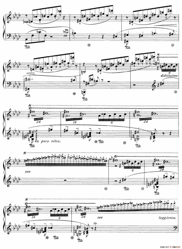 Notturnos S.541（3首夜曲“爱之梦”·1）