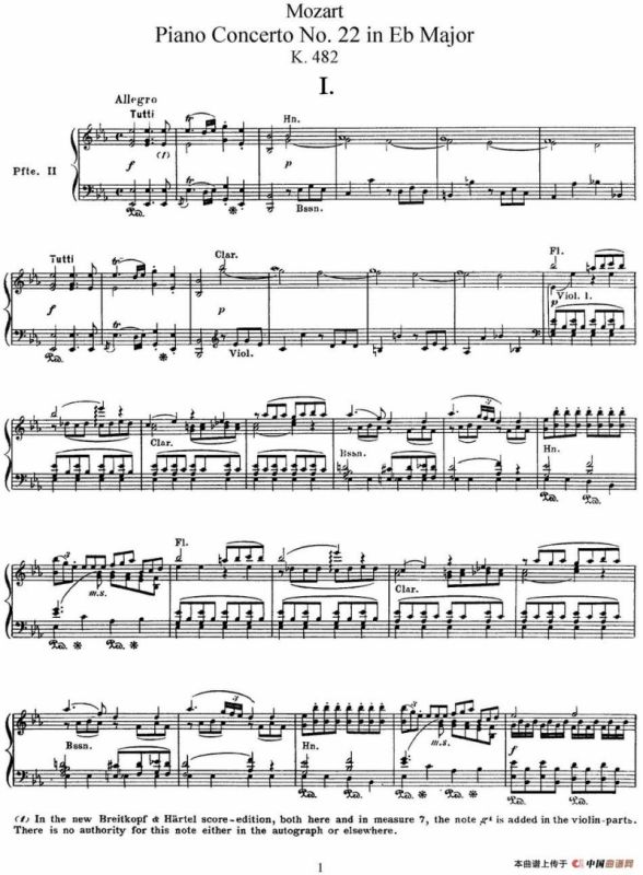 二十八部钢琴协奏曲 No.22（P1-15）
