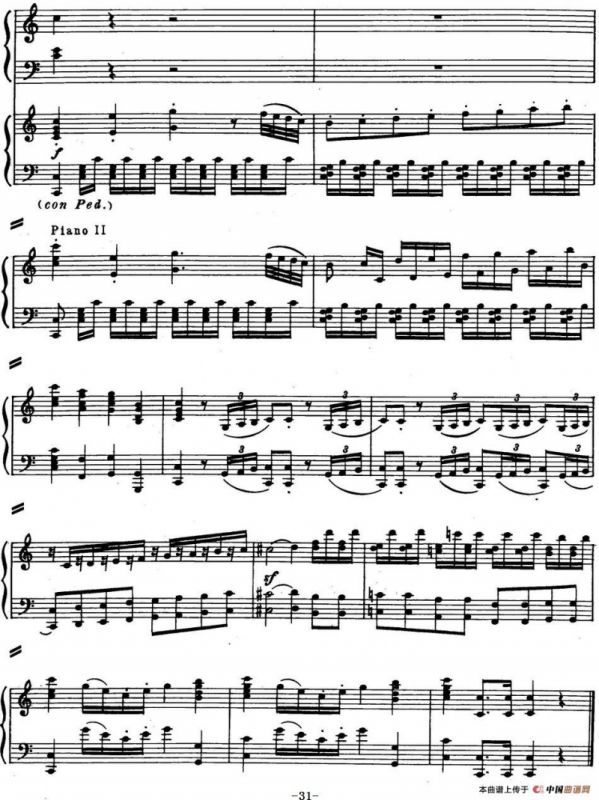 二十八部钢琴协奏曲 No.13（P31-45）