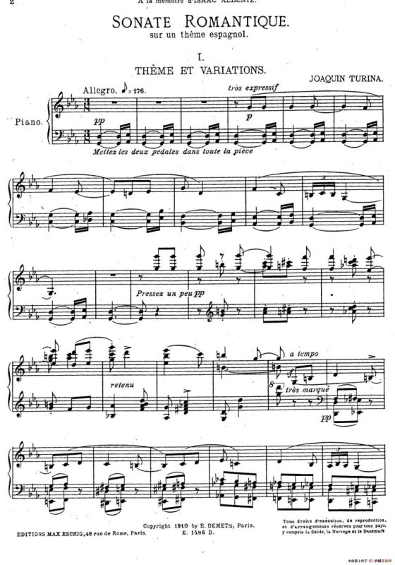 Sonate Romantique Op.3（浪漫奏鸣曲·Ⅰ）