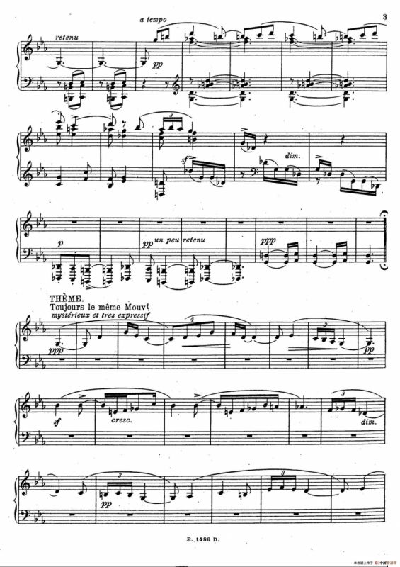 Sonate Romantique Op.3（浪漫奏鸣曲·Ⅰ）