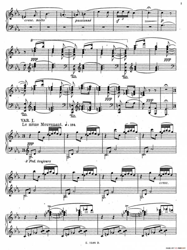 Sonate Romantique Op.3（浪漫奏鸣曲·Ⅰ）