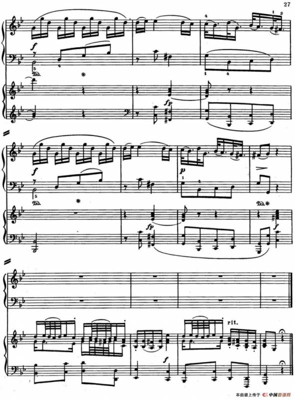 二十八部钢琴协奏曲 No.4