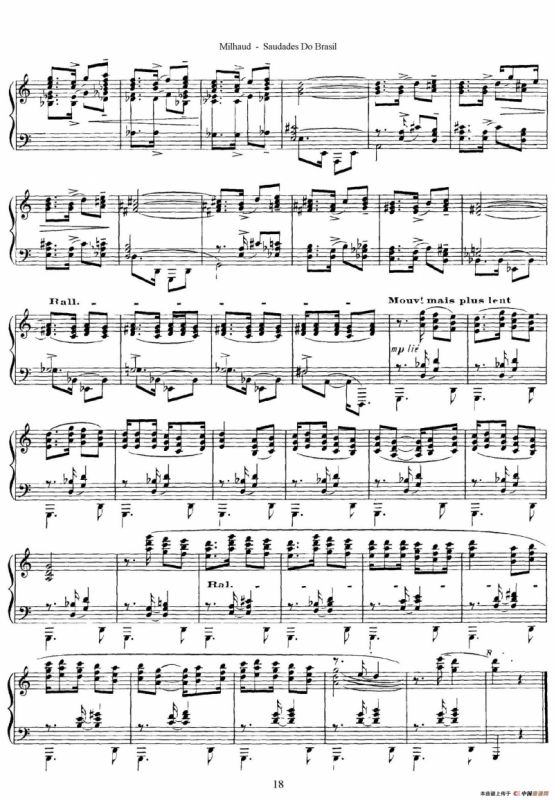 Saudados do Brasil Op.67（巴西回忆·Ⅸ）