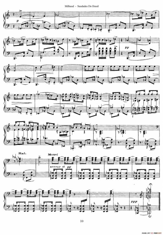 Saudados do Brasil Op.67（巴西回忆·Ⅴ）