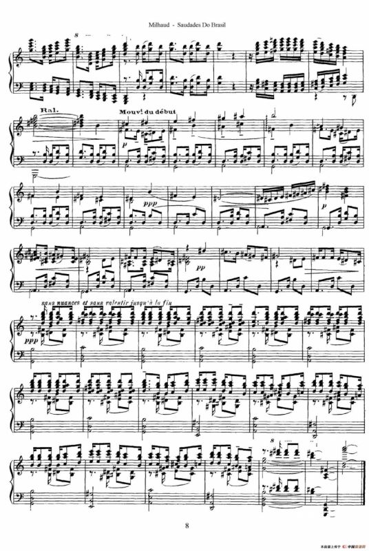 Saudados do Brasil Op.67（巴西回忆·Ⅳ）