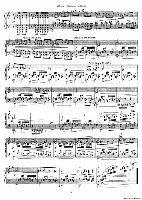 Saudados do Brasil Op.67（巴西回忆·Ⅲ）