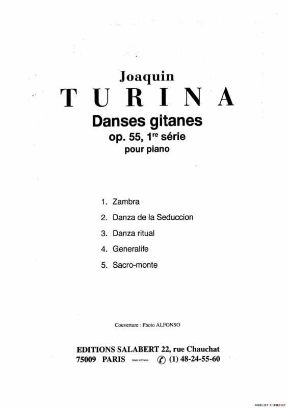 Danzas Gitanas Op.55（吉普赛舞曲）（华金·图里纳作曲版）