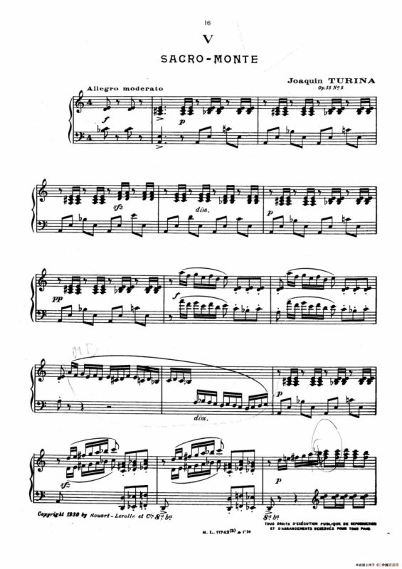 Danzas Gitanas Op.55（吉普赛舞曲）（华金·图里纳作曲版）