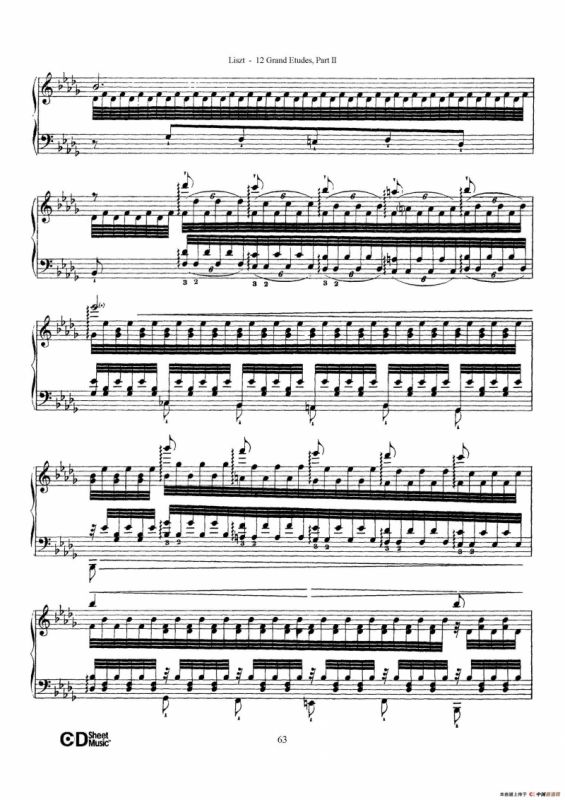 12 Grand Etudes S.137（12首华丽的练习曲·12）