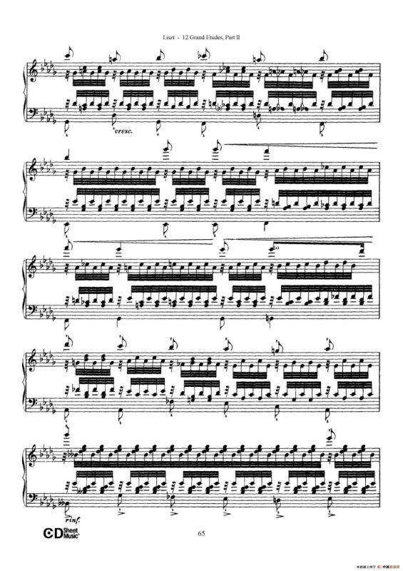 12 Grand Etudes S.137（12首华丽的练习曲·12）