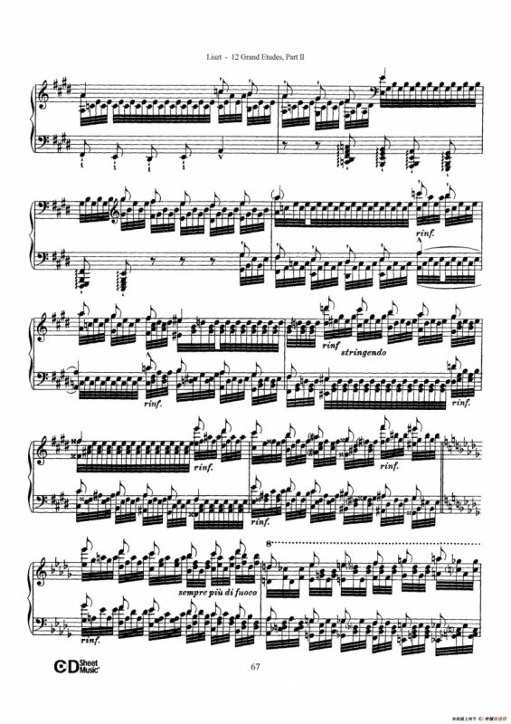 12 Grand Etudes S.137（12首华丽的练习曲·12）