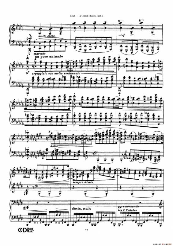 12 Grand Etudes S.137（12首华丽的练习曲·11）
