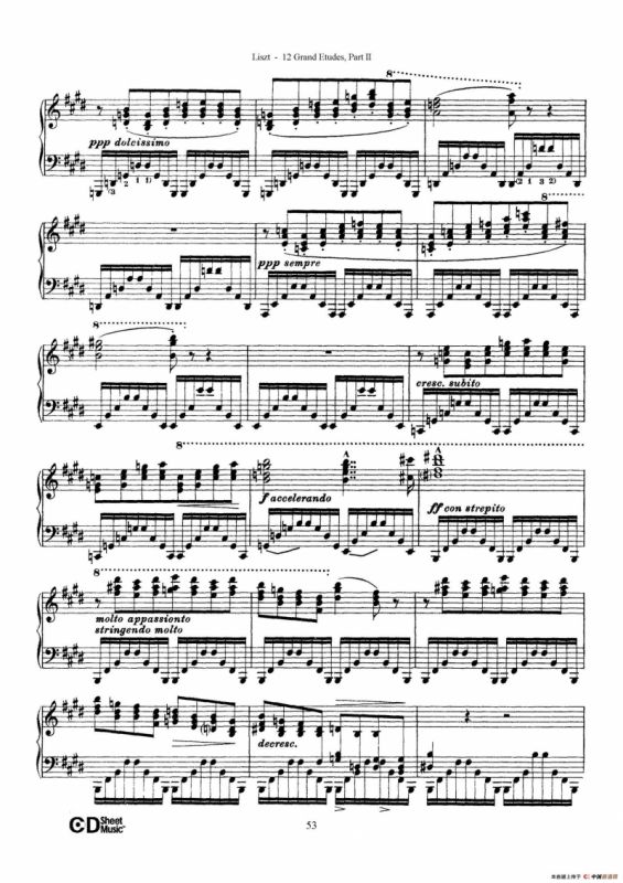 12 Grand Etudes S.137（12首华丽的练习曲·11）