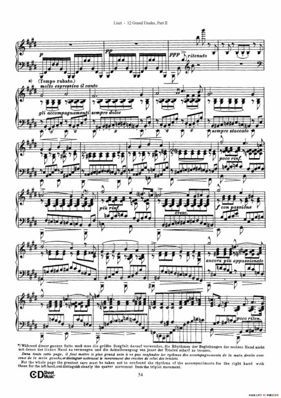 12 Grand Etudes S.137（12首华丽的练习曲·11）