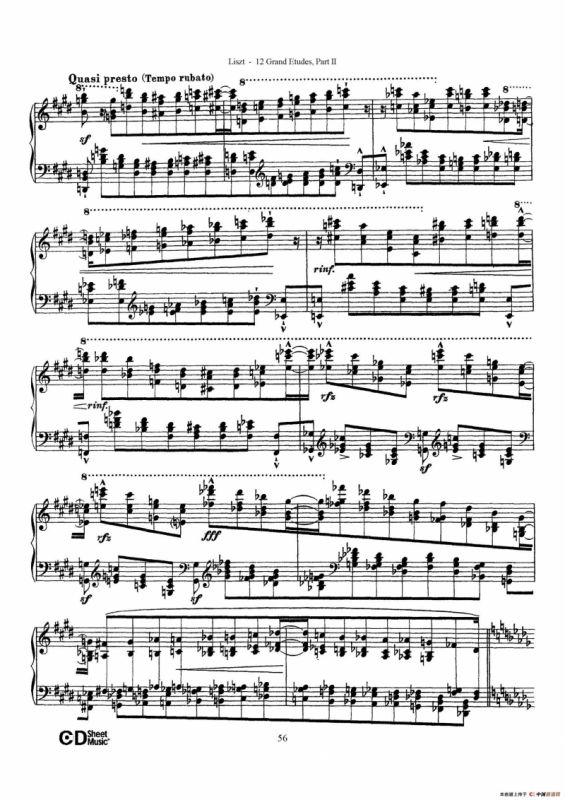 12 Grand Etudes S.137（12首华丽的练习曲·11）
