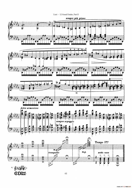 12 Grand Etudes S.137（12首华丽的练习曲·11）