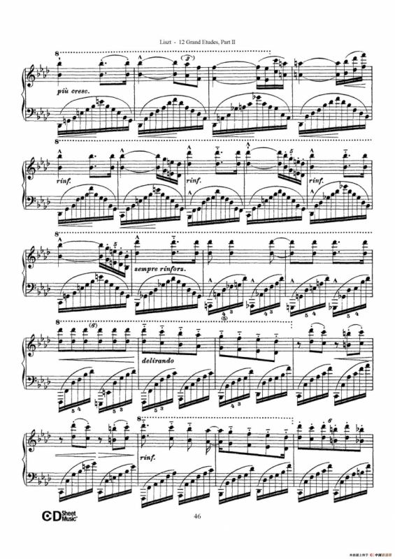 12 Grand Etudes S.137（12首华丽的练习曲·10）
