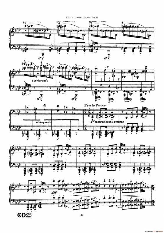 12 Grand Etudes S.137（12首华丽的练习曲·10）