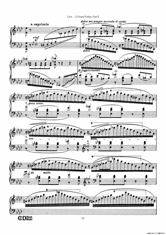 12 Grand Etudes S.137（12首华丽的练习曲·9）