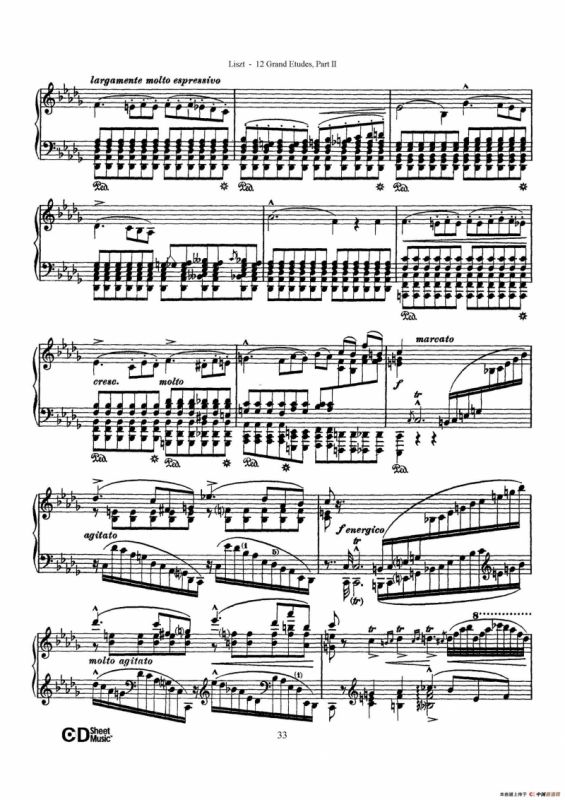 12 Grand Etudes S.137（12首华丽的练习曲·9）