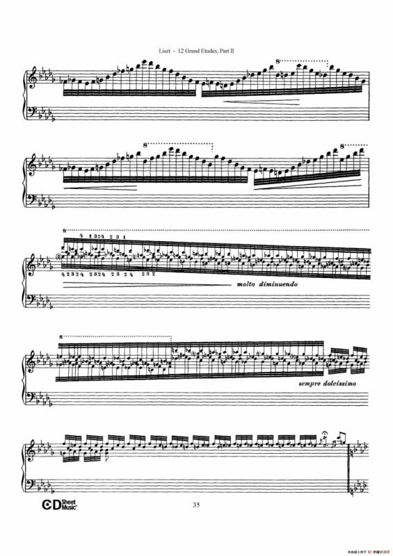 12 Grand Etudes S.137（12首华丽的练习曲·9）