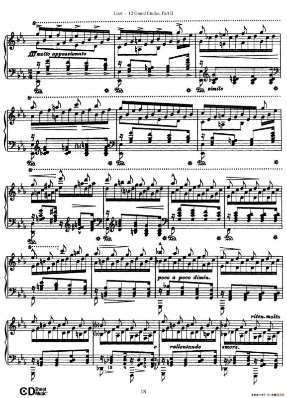 12 Grand Etudes S.137（12首华丽的练习曲·8）