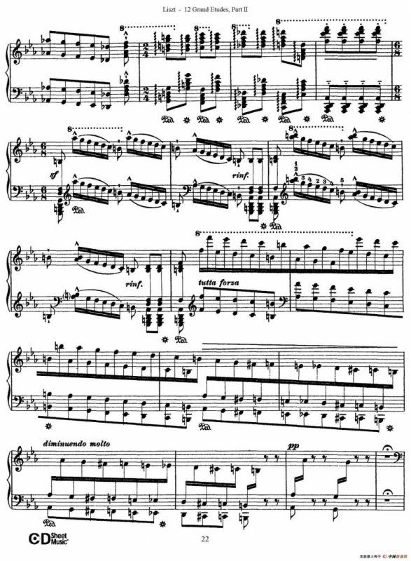 12 Grand Etudes S.137（12首华丽的练习曲·8）