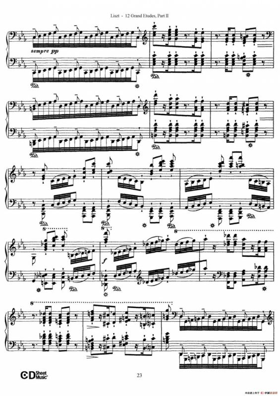 12 Grand Etudes S.137（12首华丽的练习曲·8）