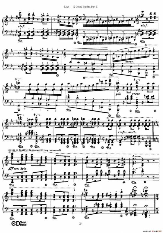 12 Grand Etudes S.137（12首华丽的练习曲·8）