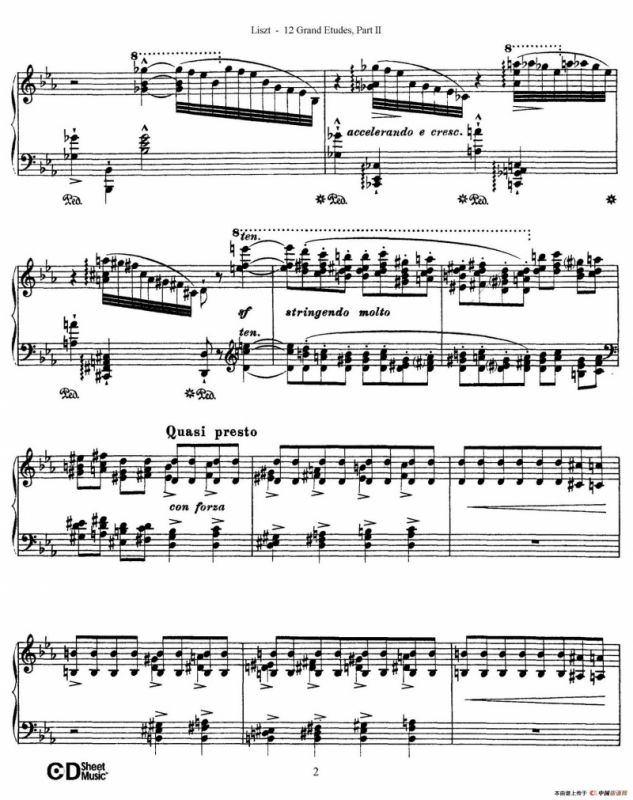 12 Grand Etudes S.137（12首华丽的练习曲·7）