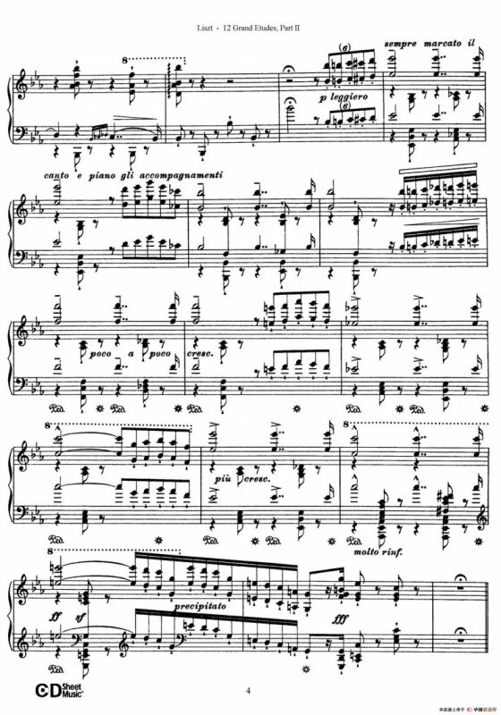 12 Grand Etudes S.137（12首华丽的练习曲·7）