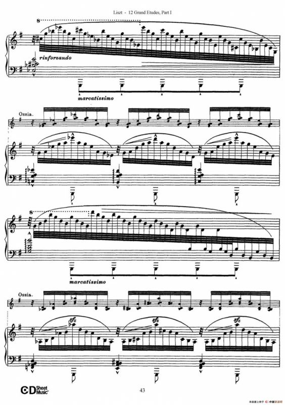 12 Grand Etudes S.137（12首华丽的练习曲·6）