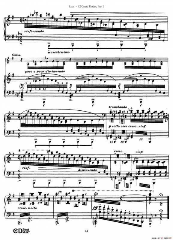 12 Grand Etudes S.137（12首华丽的练习曲·6）