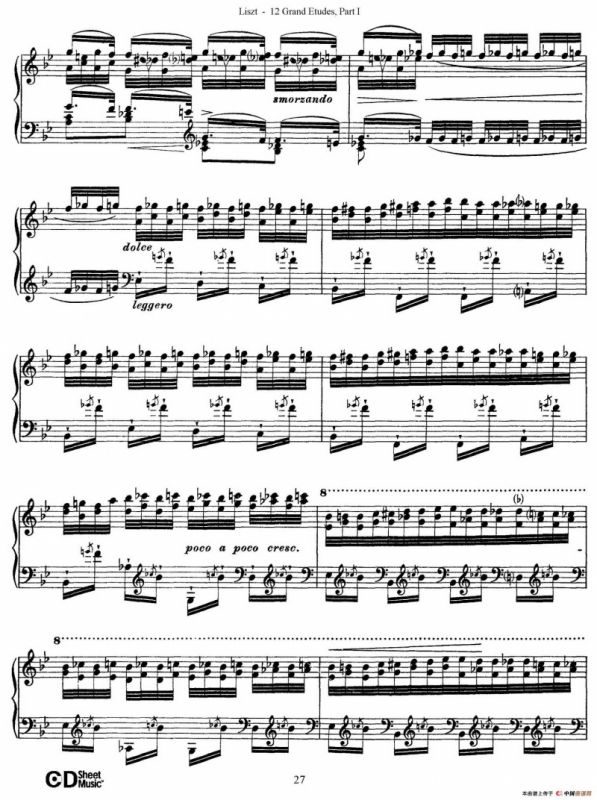 12 Grand Etudes S.137（12首华丽的练习曲·5）