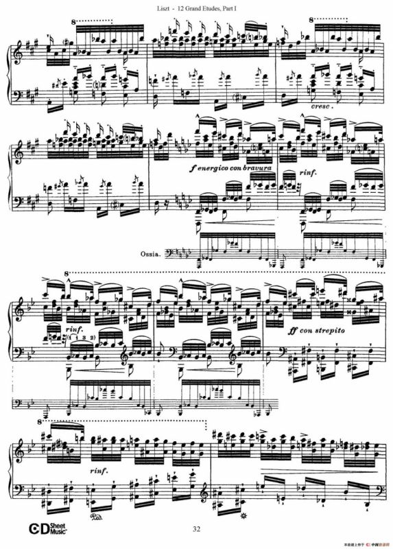 12 Grand Etudes S.137（12首华丽的练习曲·5）