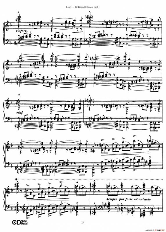 12 Grand Etudes S.137（12首华丽的练习曲·4）
