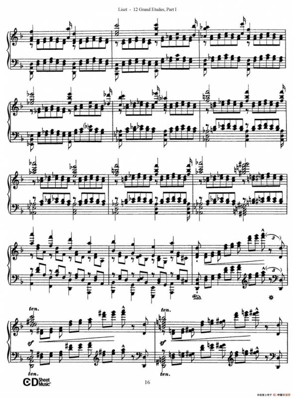 12 Grand Etudes S.137（12首华丽的练习曲·4）